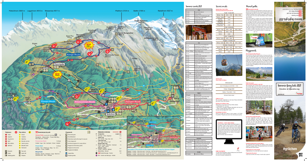 Grächen Viewpoint Rope Park 150 Biketrail Visp – Zermatt 38.0 Variant 1 Dorfplatz – Robis Leisure Park – Flurstrasse – Right Side Start Zauberwasser Nr