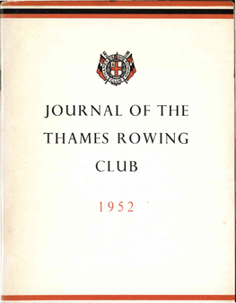 Journal of the Thames Rowing Club