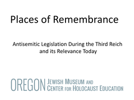 Places of Remembrance