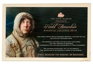Roald Amundsen Memorial Lectures Will Be Held on 6 & 7 December 2019