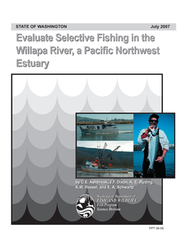 Evaluate Selective Fishing in the Willapa River, a Pacific Northwest Estuary