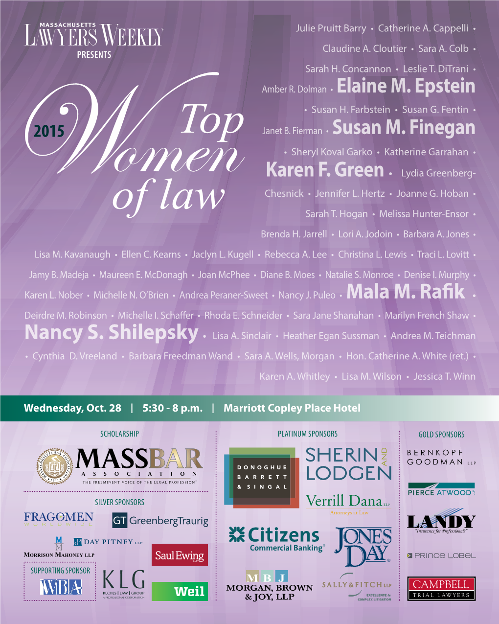 Top Women of Law for 2015