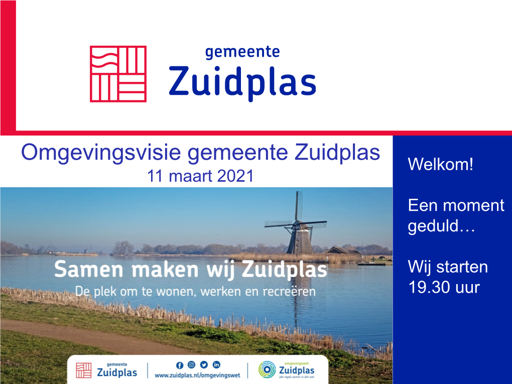 Omgevingvisie Zuidplas Presentatie