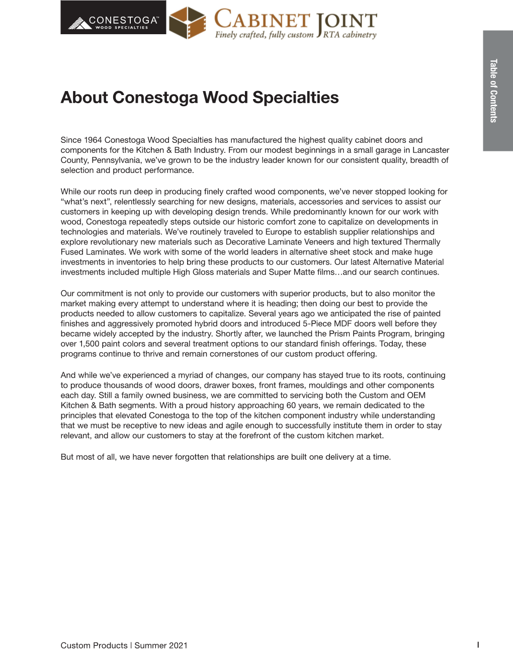 About Conestoga Wood Specialties