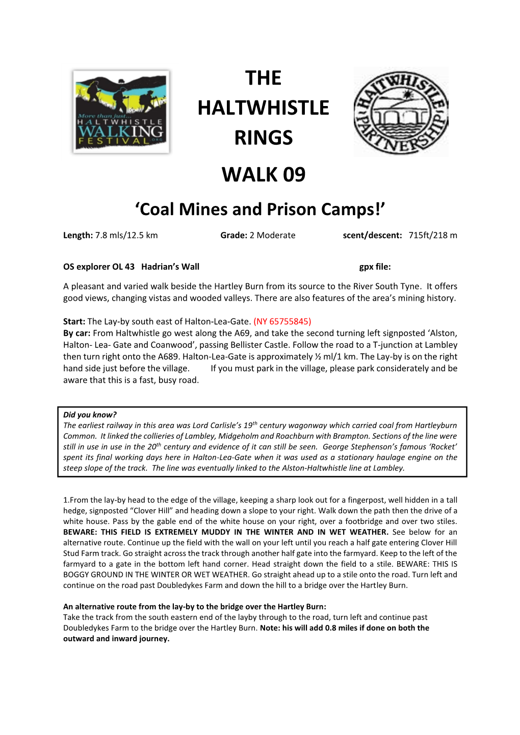 The Haltwhistle Rings Walk 09