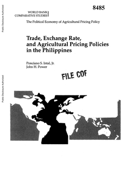 Trade, Exchange Rate, and Agricultural Pricing Policies in the Philippines