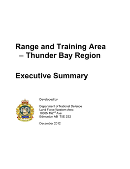 Thunder Bay Region