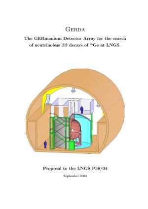 The Germanium Detector Array for the Search of Neutrinoless Ββ Decays of 76Ge at LNGS