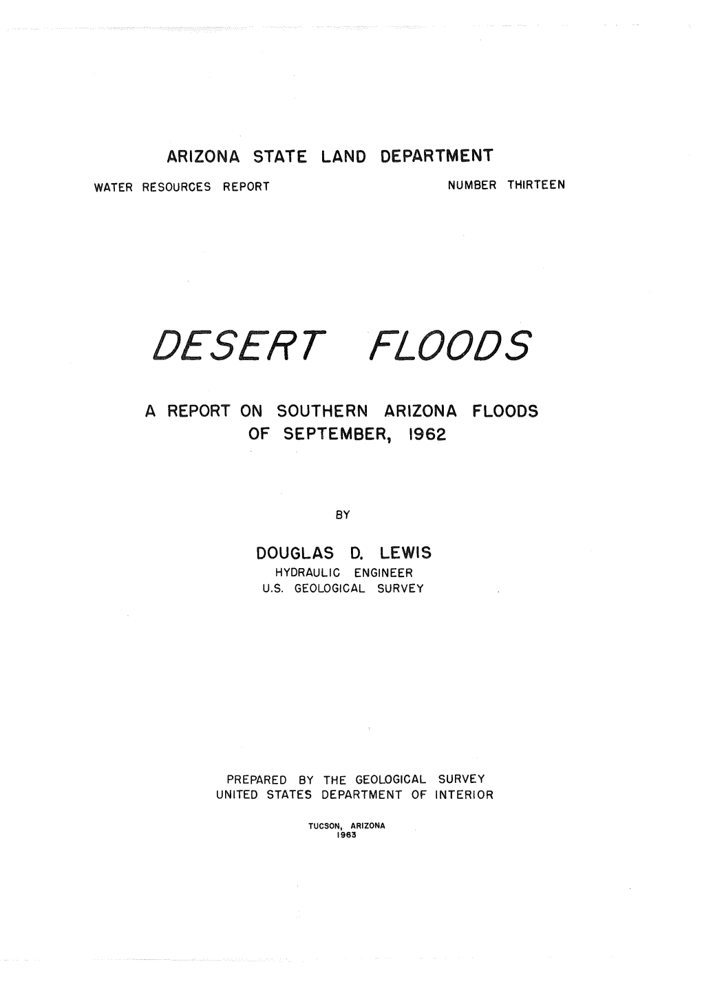 Desert Floods