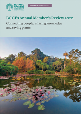 BGCI's Annual Member's Review 2020
