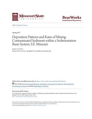Deposition Patterns and Rates of Mining-Contaminated Sediment Within a Sedimentation Basin System, S.E