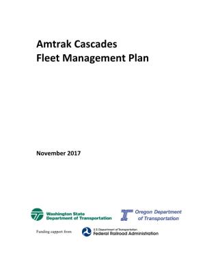 Amtrak Cascades Fleet Management Plan