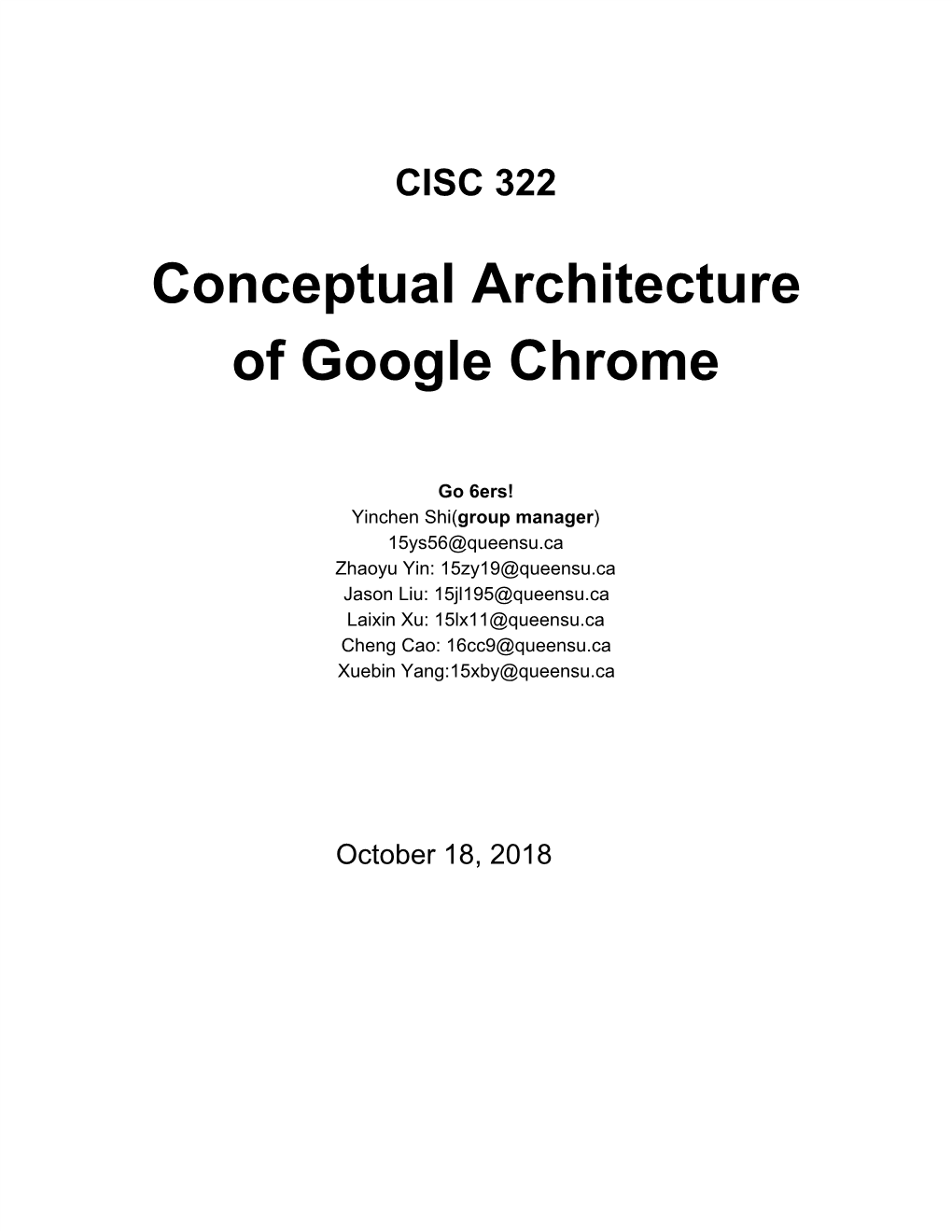 Conceptual Architecture of Google Chrome