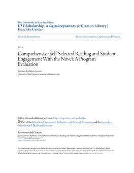 Comprehensive Self-Selected Reading and Student Engagement
