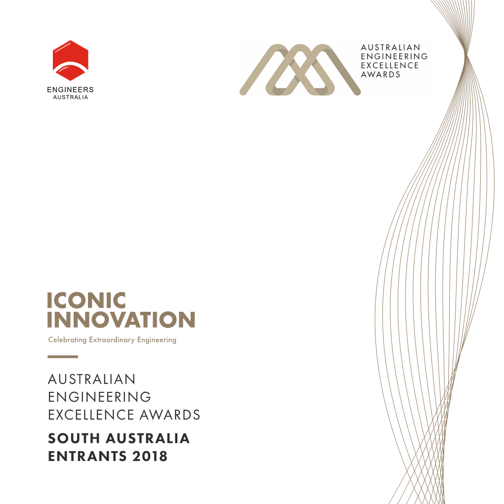 Australian Engineering Excellence Awards South Australia Entrants 2018