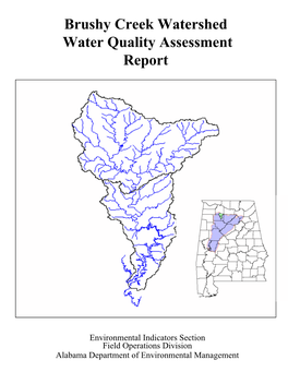 Brushy Creek Watershed Water Quality Assessment Report
