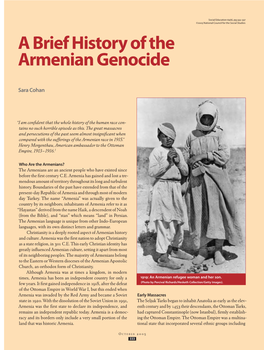 A Brief History of the Armenian Genocide