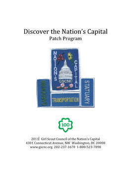 Discover the Nation's Capital Patch Program