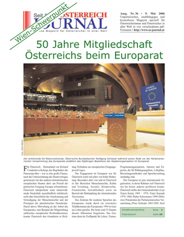 50 Jahre Mitgliedschaft Österreichs Beim Europarat Foto: HOPI-MEDIA