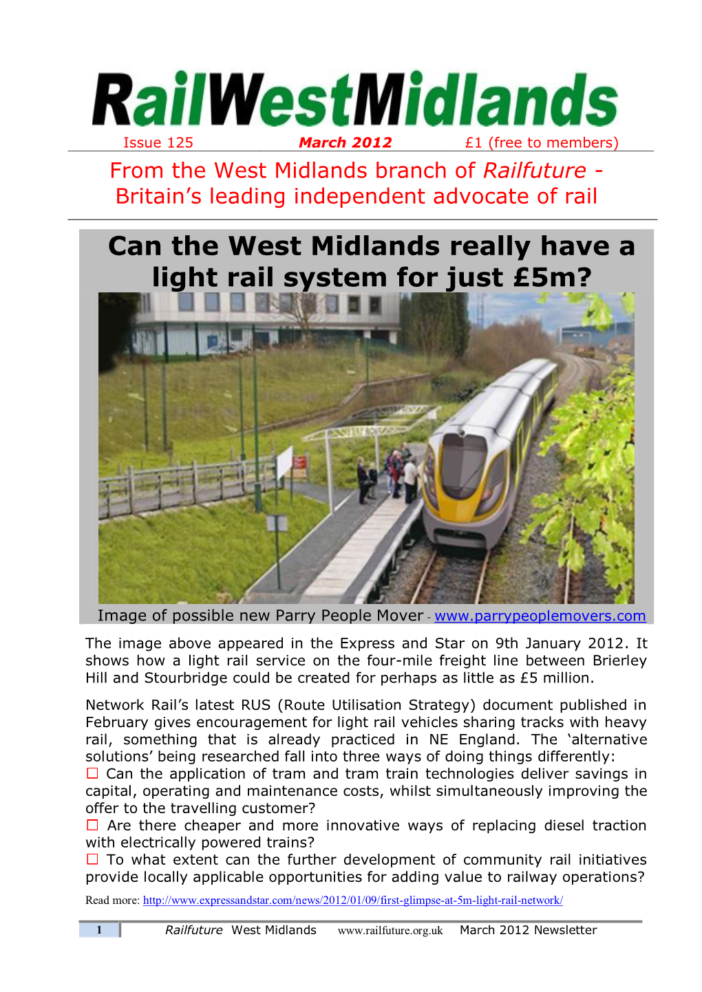 Can the West Midlands Really Have a Light Rail System for Just £5M?