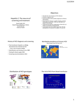 A New Era in Hepatitis C