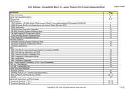 Infor Software - Compatibility Matrix for Lawson Products (On-Premise Deployment Only) August 31, 2021