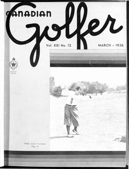 Canadian Golfer, March, 1936