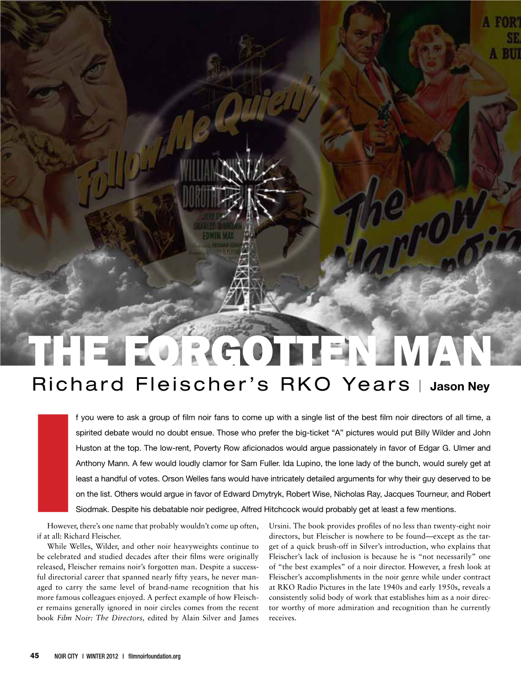 The Forgotten Man Richard Fleischer’S RKO Years Jason Ney