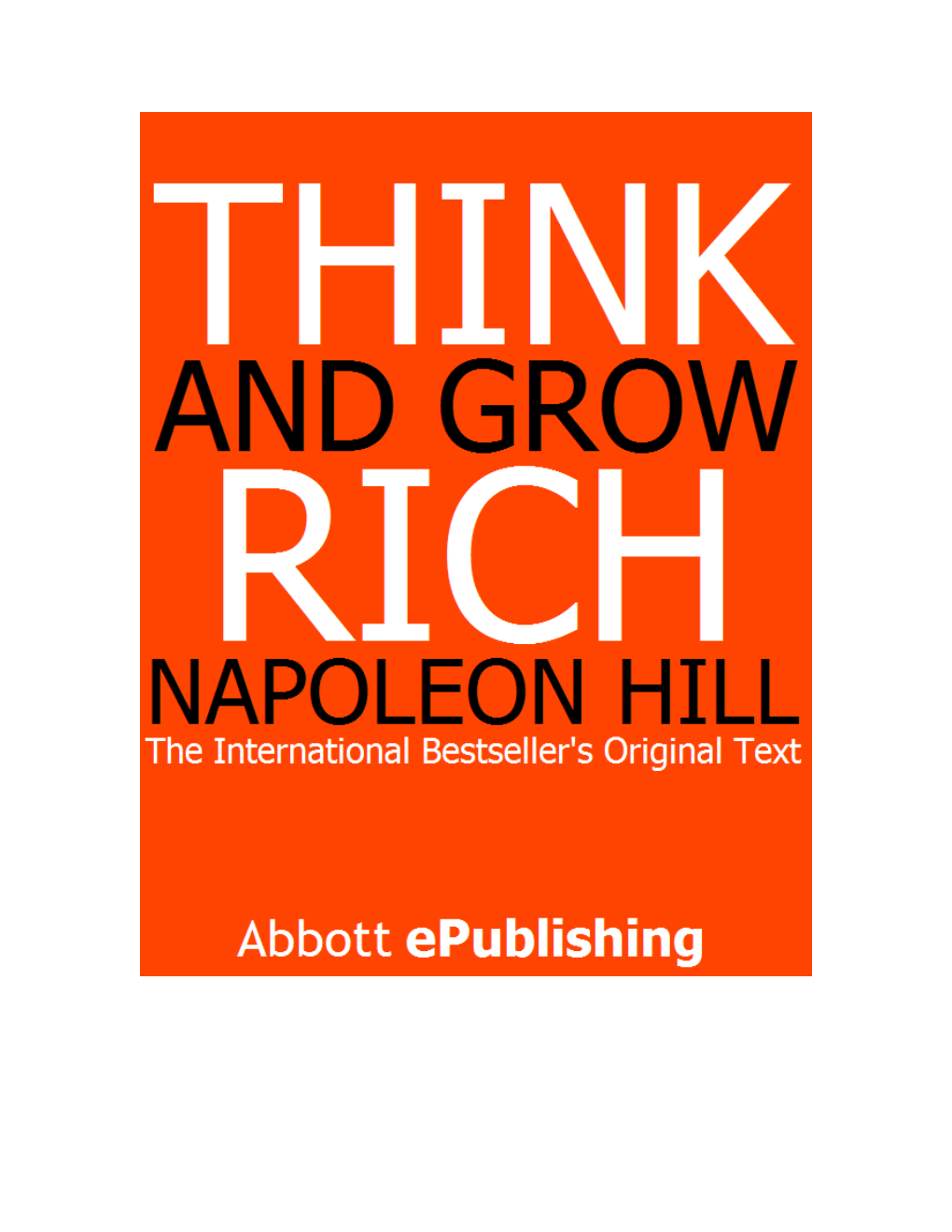 Think and Grow Rich by Napoleon Hill