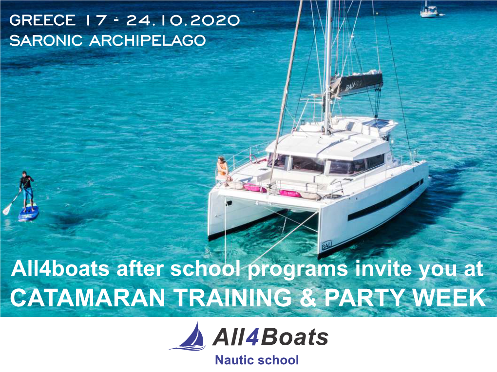 Catamaran Training & Party Week