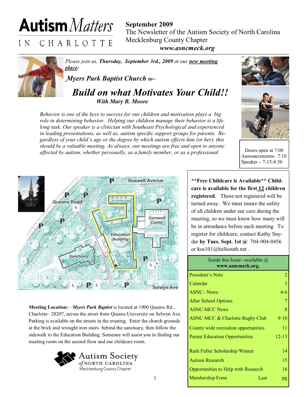 September Autism Matters 2009 On-Line Version