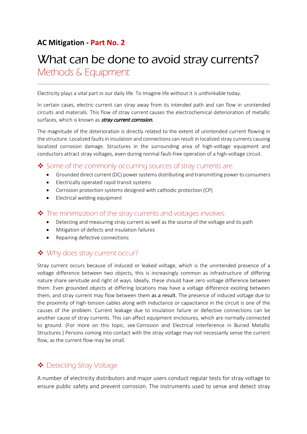 AC Mitigation - Part No