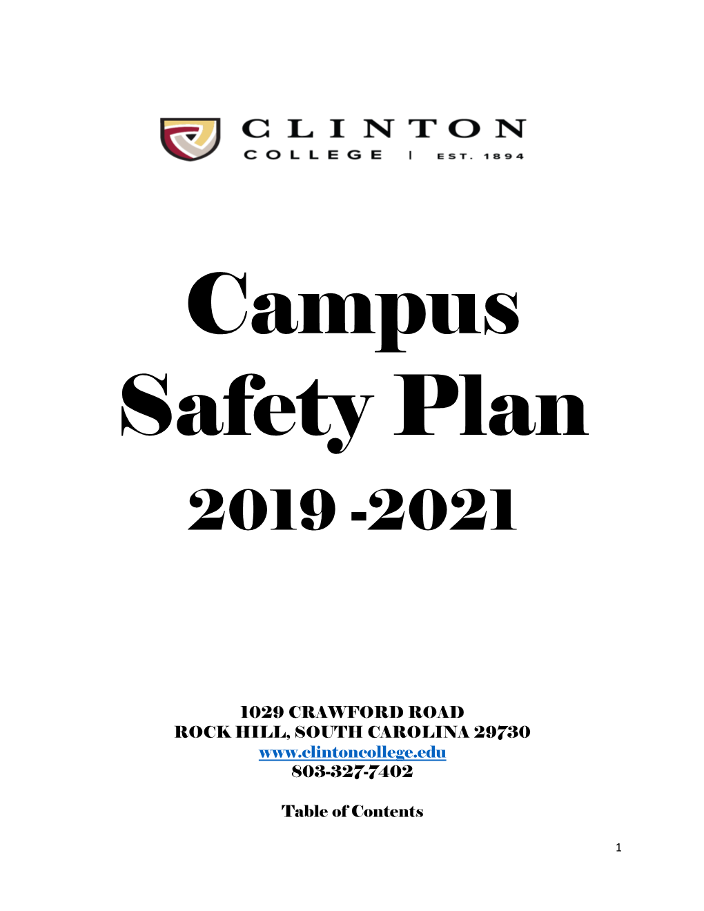 Campus Safety Plan