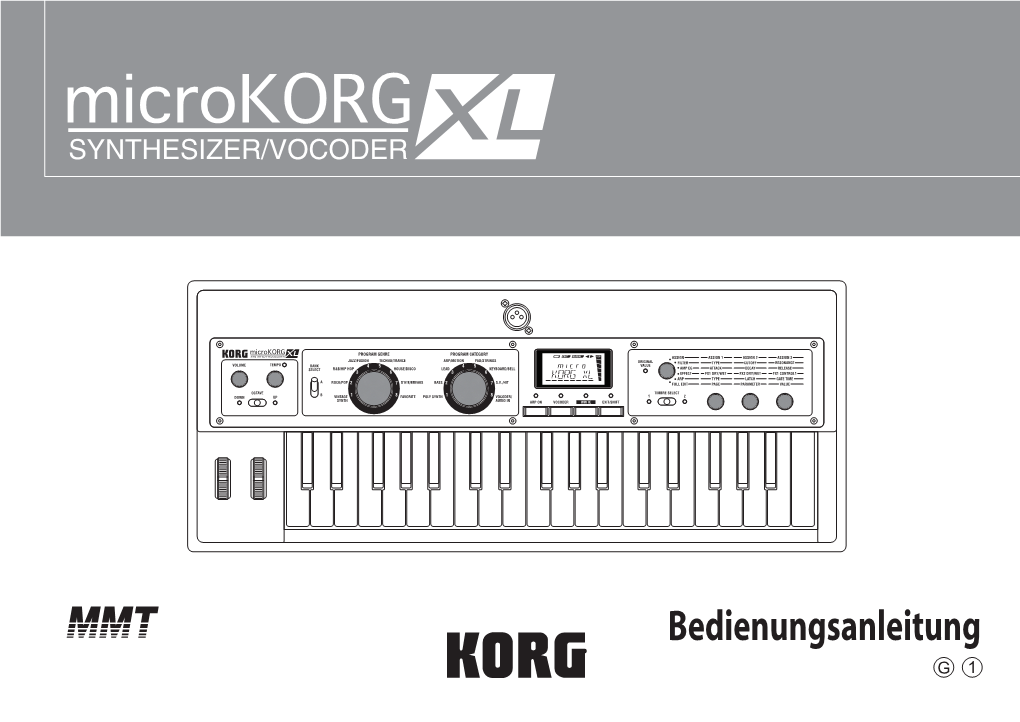 Microkorg XL Owner's Manual