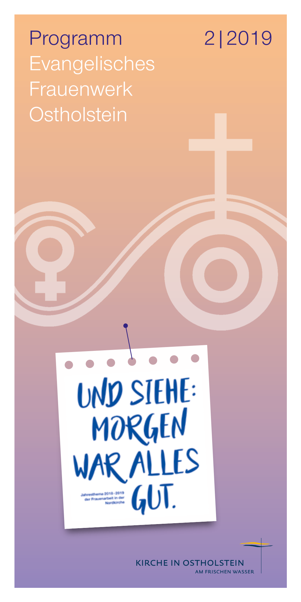 Programm 2|2019 Evangelisches Frauenwerk Ostholstein Veranstaltungen 3