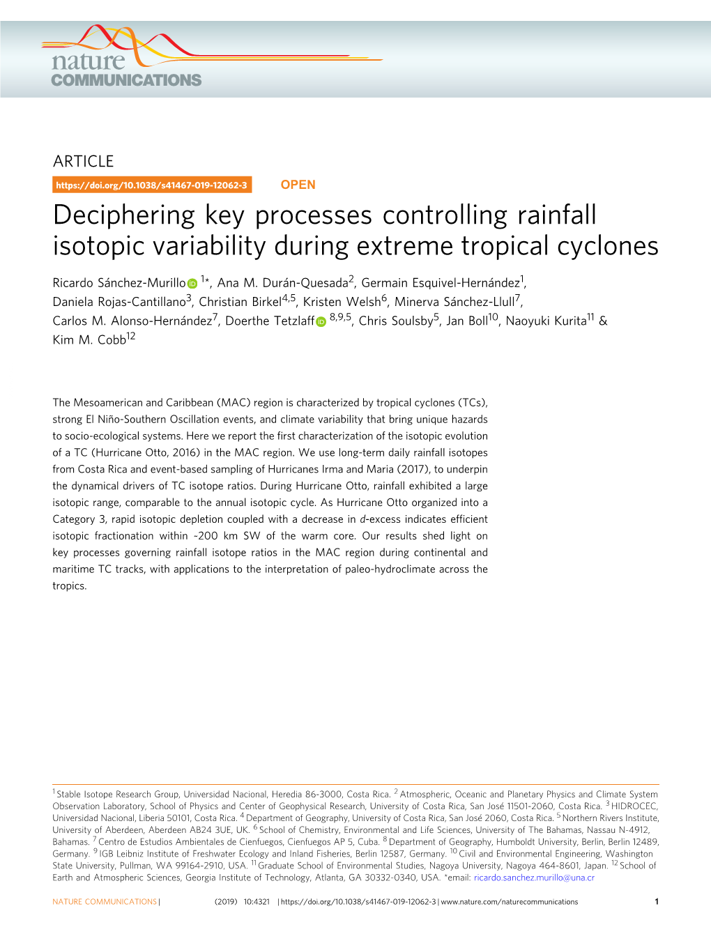 Deciphering Key Processes Controlling Rainfall Isotopic Variability During Extreme Tropical Cyclones