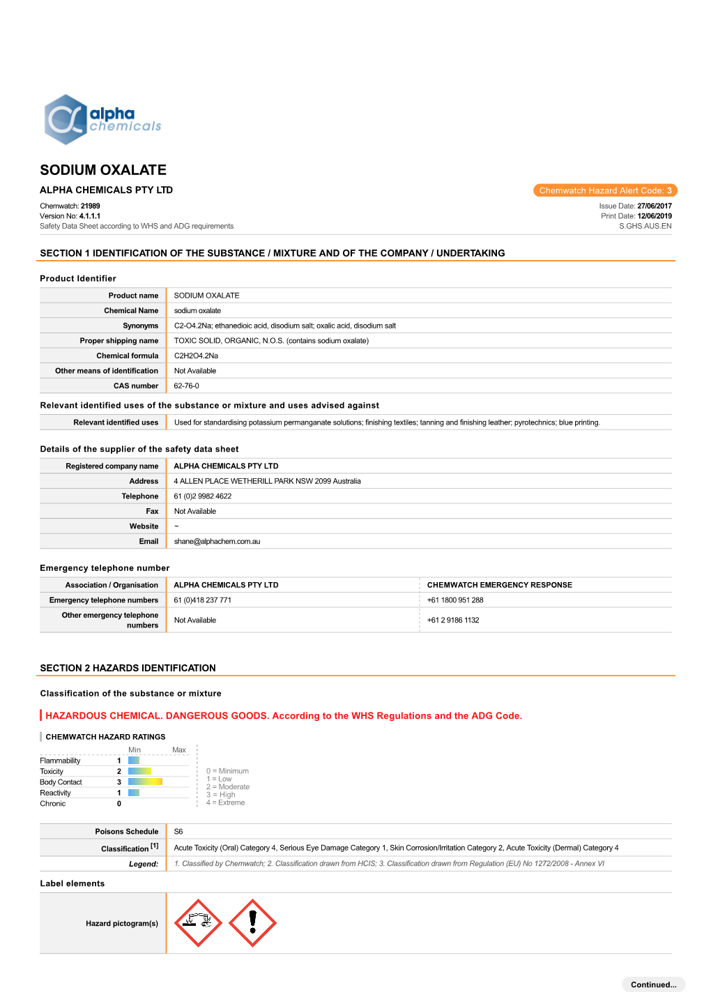 SDS-Sodium-Oxalate.Pdf