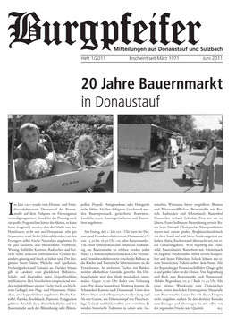 20 Jahre Bauernmarkt in Donaustauf