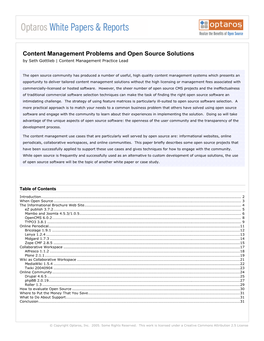 Content Management Problems and Open Source Solutions by Seth Gottlieb | Content Management Practice Lead
