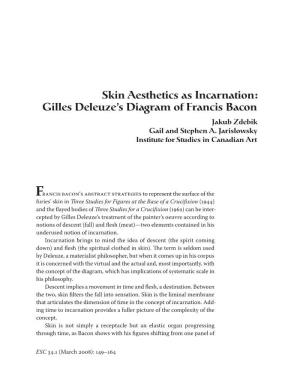 Skin Aesthetics As Incarnation: Gilles Deleuze's Diagram of Francis Bacon
