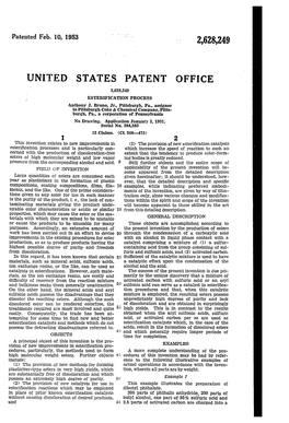 2,628,249 United States Patent Office