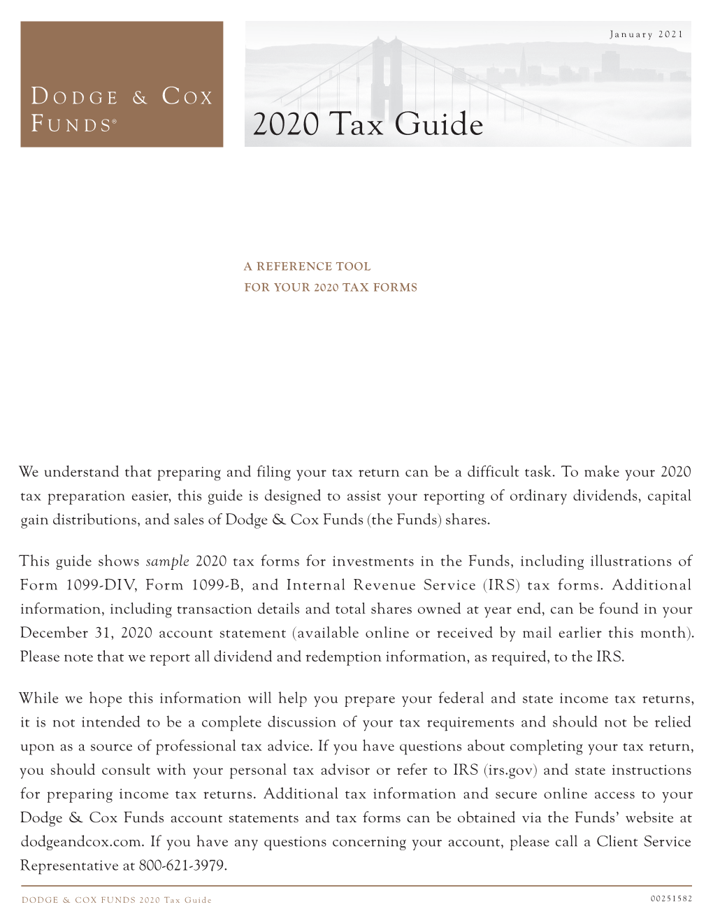 Dodge & Cox Funds 2020 Tax Guide
