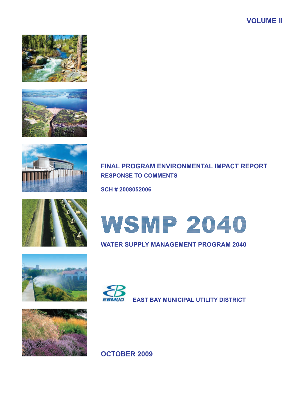 Wsmp 2040 Water Supply Management Program 2040