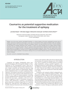 Coumarins As Potential Supportive Medication for the Treatment Of