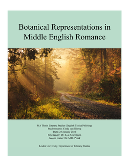 Botanical Representations in Middle English Romance