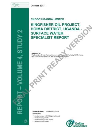 Kingfisher Oil Development Surface Water