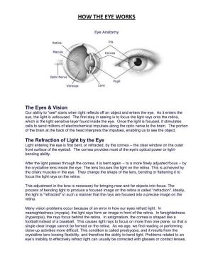 How the Eye Works