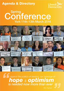 Conference York 11Th–13Th March 2016