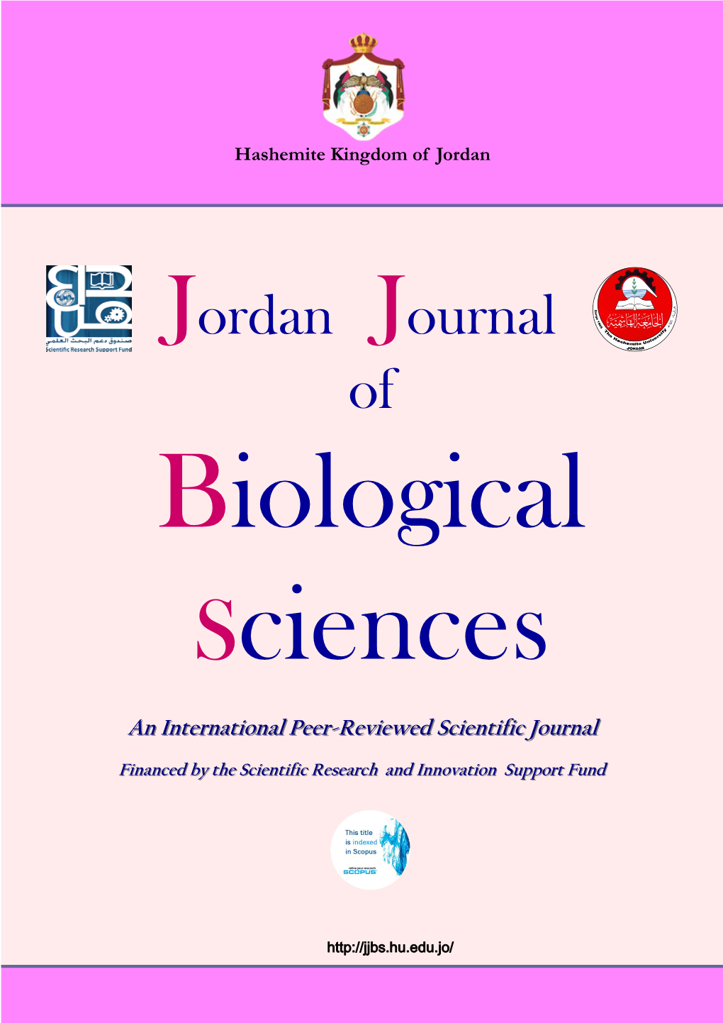 Number 4, September .2019 JJBS ISSN 1995-6673 Jordan Journal of Biological Sciences