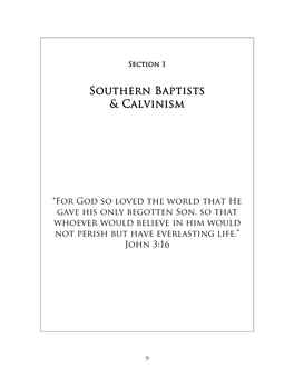 Southern Baptists & Calvinism